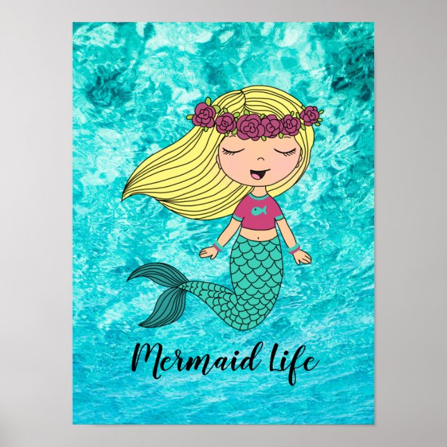 Poster sur la vie de la sirène (Devant)