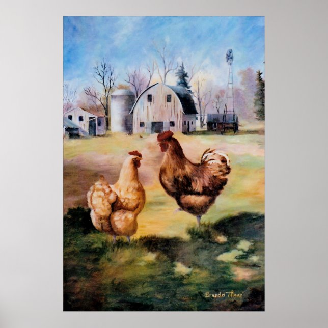 Poster Sur l'affiche de la ferme (Devant)
