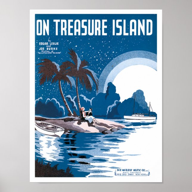 Poster Sur l'affiche de Treasure Island (Devant)