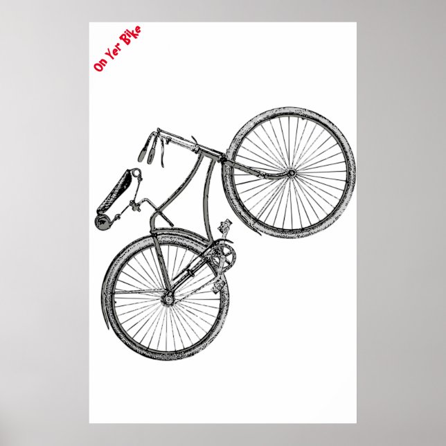 Poster Sur l'affiche de votre vélo (Devant)