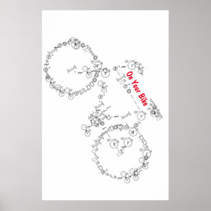 Poster sur l'affiche de votre vélo