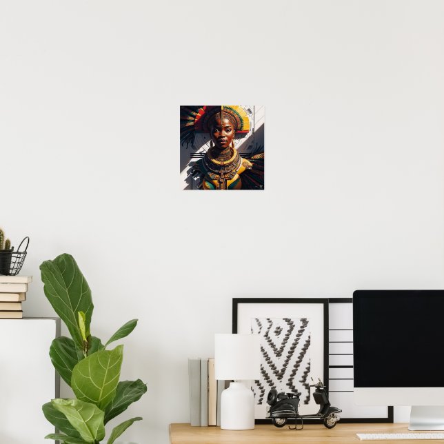 Poster sur l'afrofuturisme (Bureau à domicile)