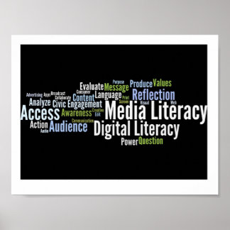 Poster sur l'alphabétisation des médias
