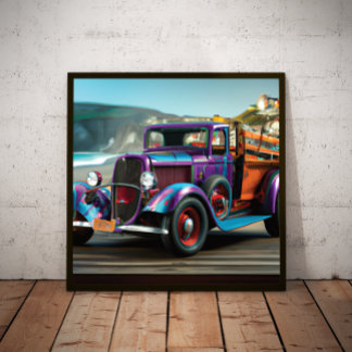 Poster sur le camion de ramassage