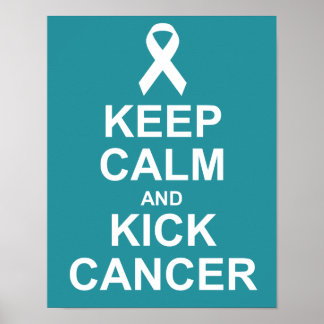 Poster sur le cancer de Keep Calm and Kick