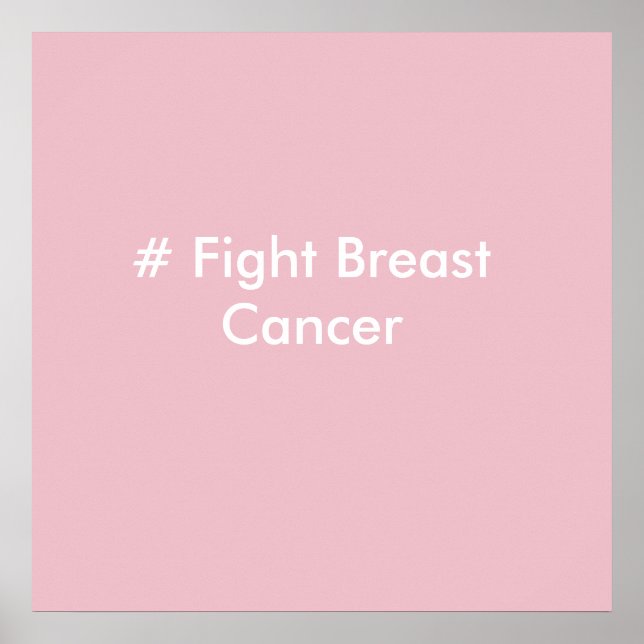# Poster sur le cancer du sein de combat (Devant)