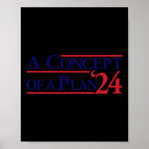 Poster Sur Le Concept D'Un Plan Drôle Anti Trump