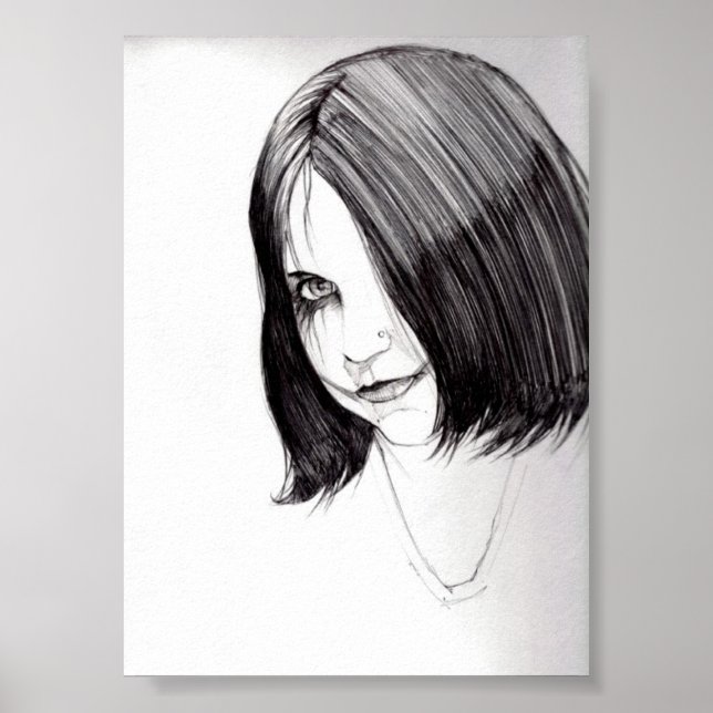 Poster sur le croquis de hasard (Devant)