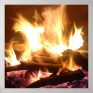 Poster sur le feu