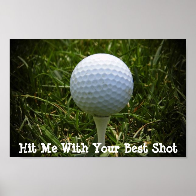 Poster sur le golf (Devant)