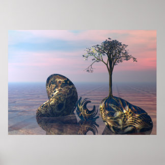 Poster Sur le plan fractal 3D infini