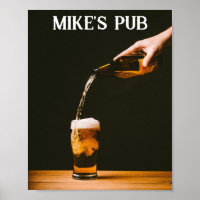 Poster sur le pub personnalisé Mancave - Ajouter u