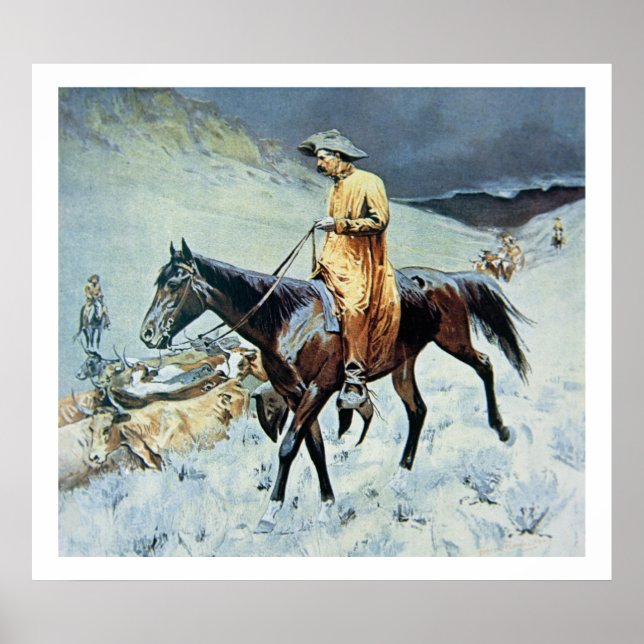 Poster Sur le sentier (huile sur toile) (Devant)