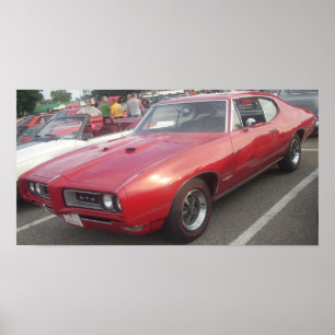 Poster sur le sommet Pontiac GTO 1968