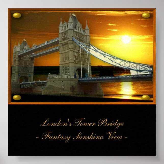 Poster sur le Tower Bridge de Londres en Imaginair (Devant)