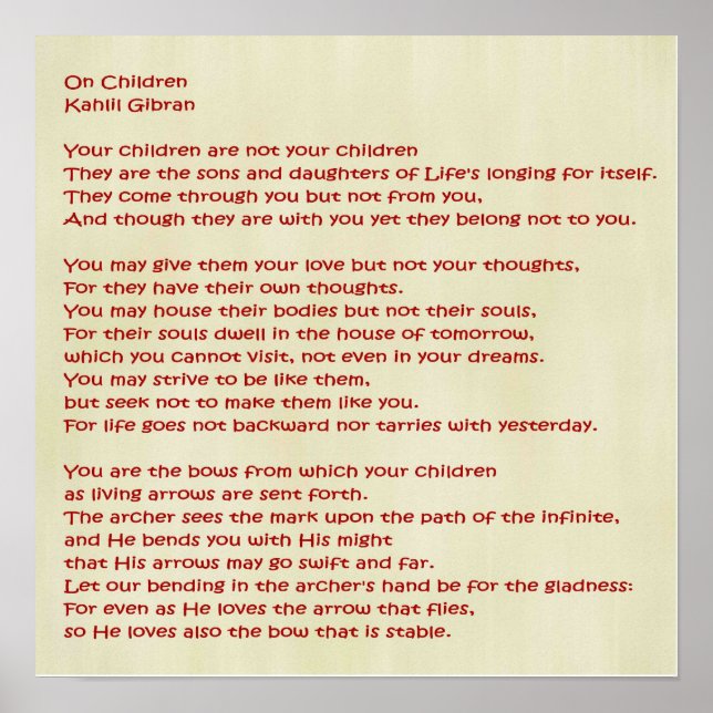 Poster Sur les enfants (Devant)