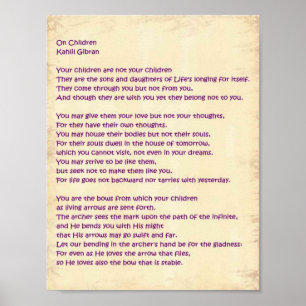 Poster Sur les enfants