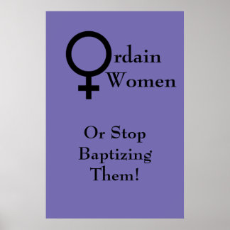 Poster sur les femmes Ordain