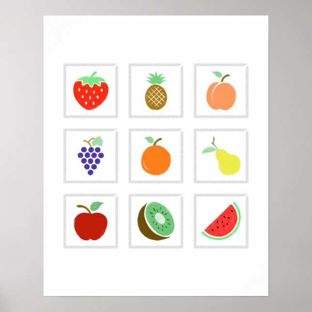 Poster sur les fruits (Devant)