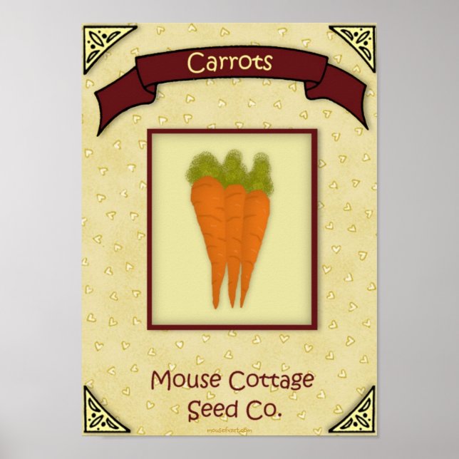 Poster sur les graines de carottes (Devant)