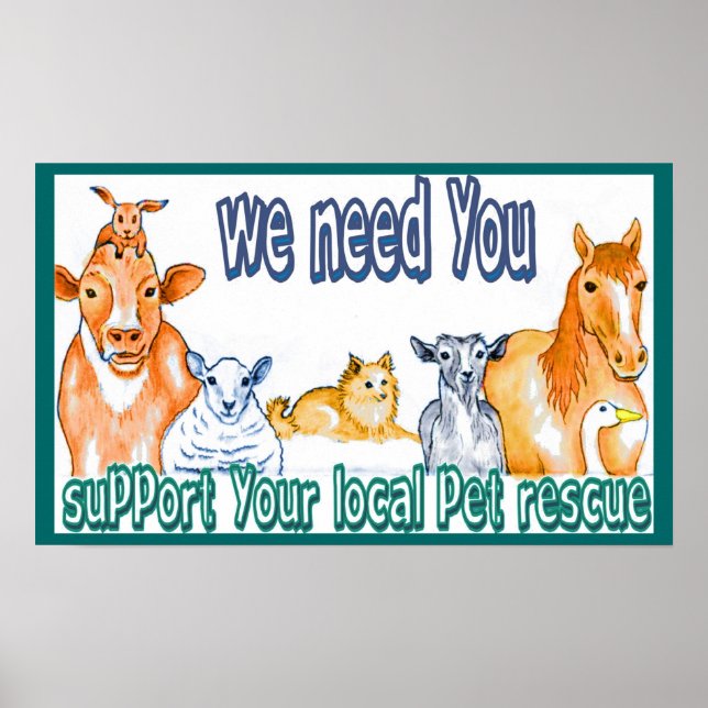 Poster sur les ressources animales (Devant)