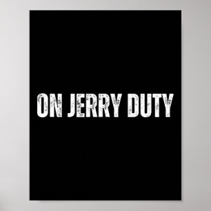 Poster Sur les skis de garde de Jerry, drôle de blague de