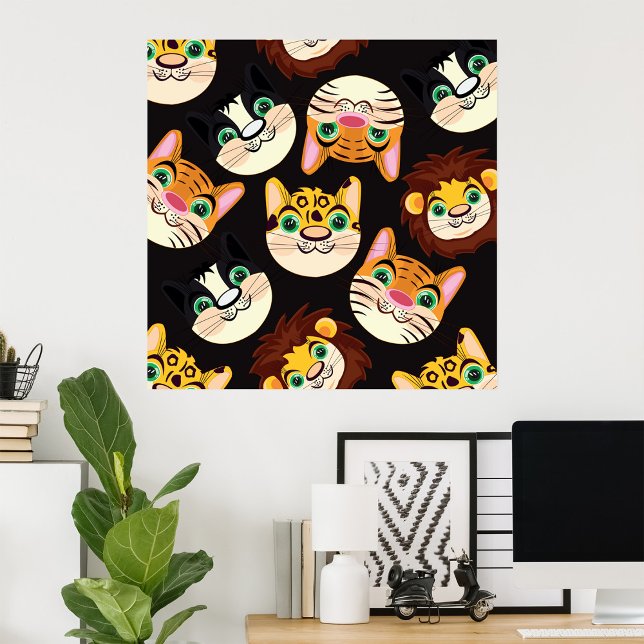 Poster sur les visages de chat (Créateur téléchargé)