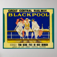 Poster sur les voyages ferroviaires vintages