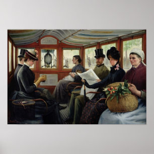 Poster Sur l'Omnibus, 1880