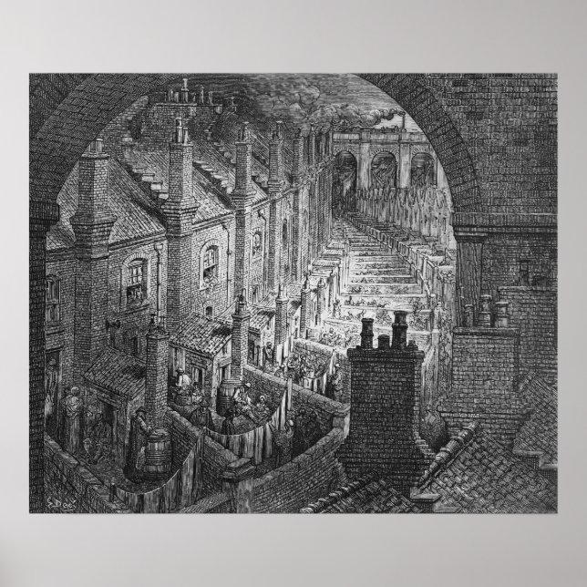 Poster Sur Londres - En Rail (Devant)