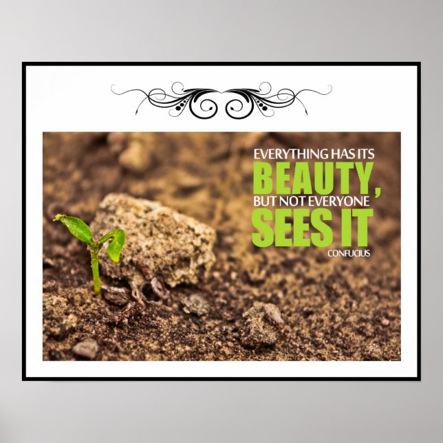 Poster sur mesure de beauté (Devant)