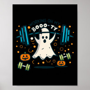 Poster Sur My Boo ty Funny Booty Halloween Ghost Workout