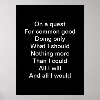 Poster Sur une quête