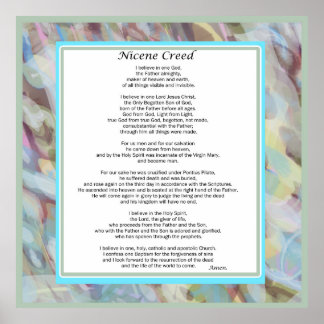 Poster surdimensionné Nicene Creed Plusieurs taill