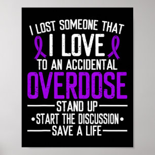 Poster Surdosage Sensibilisation J'ai Perdu Quelqu'un Que