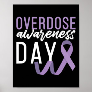 Poster Surdose de drogue Jour de récupération Sobriet Sob
