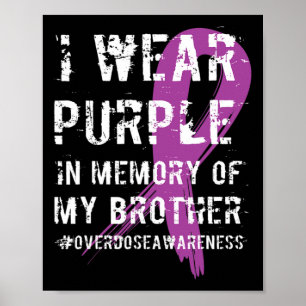 Poster Surdose de sensibilisation Mémoire violette de mon