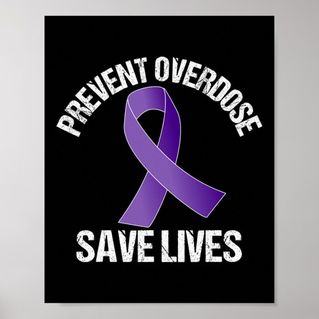 Poster Surdose Sauvez des vies Sensibilisation aux opioïd (Devant)