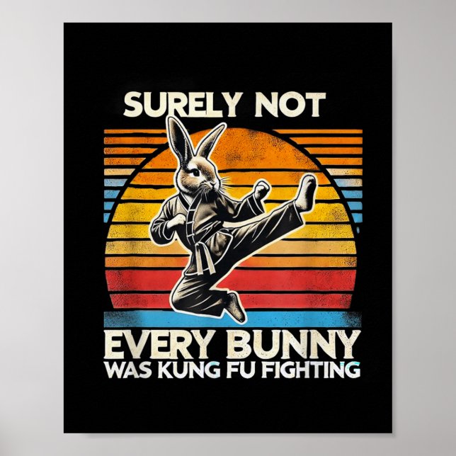 Poster Sûrement pas chaque lapin de kung-fu combat de Pâq (Devant)