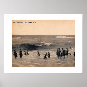 Poster Surf, Bay Head NJ, Vintage