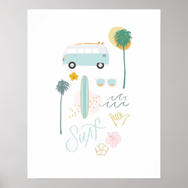 Poster Surf City Art (Devant)