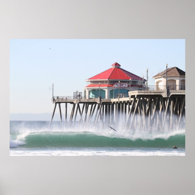 Poster Surf City Huntington Beach Ca (Devant)