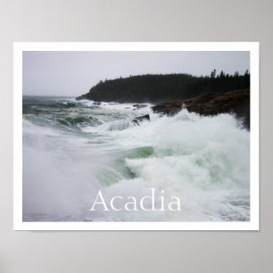 Poster Surf de crashage, Parc national de l'Acadie