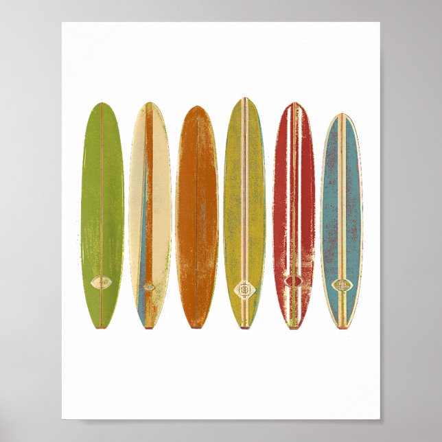 Poster Surf de Longboard (Devant)