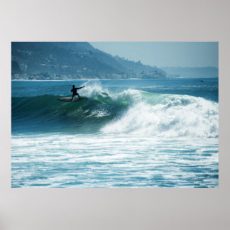 Poster Surf des vagues de Malibu