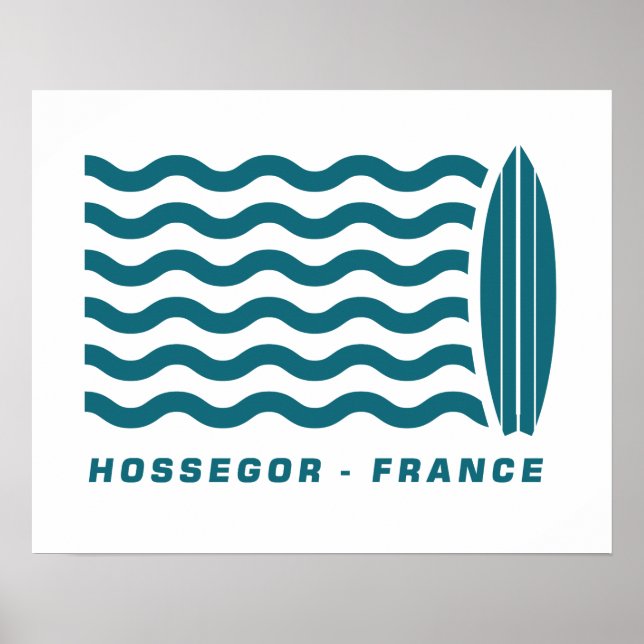 Poster Surf Hossegor France (Devant)