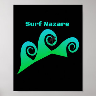 Poster Surf Nazare Surf Plages Portugal