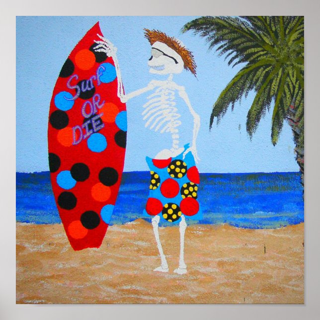 poster surf ou die (Devant)