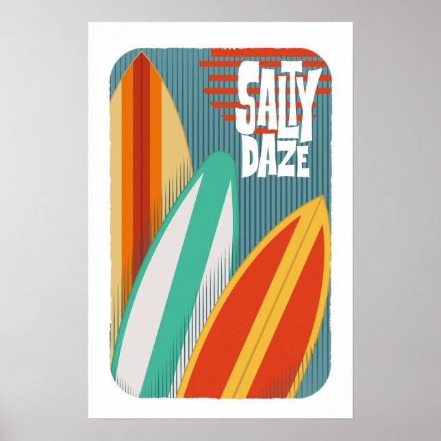 Poster Surf Salty Daze (Devant)