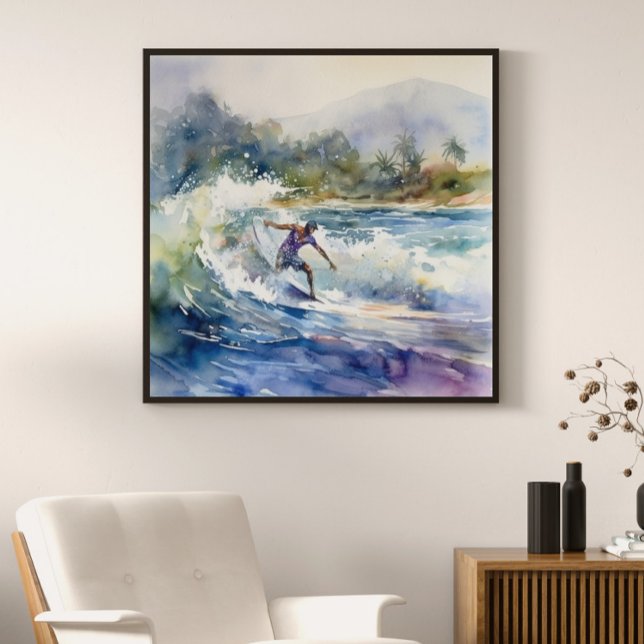 Poster Surf Sur North Shore Oahu Hawaii Imprimer (Créateur téléchargé)